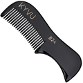 KYVU B24 handmade black moustache comb 7.5cm fine teeth