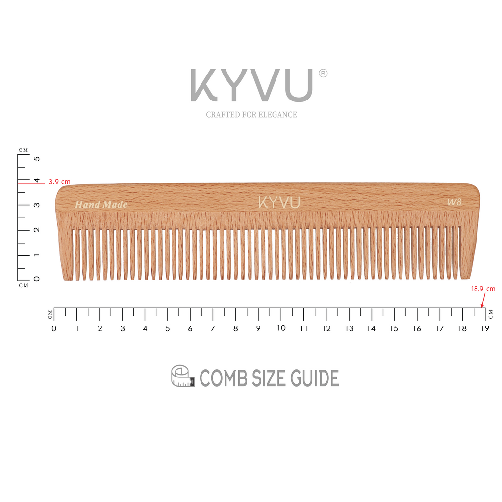 Large Wooden Coarse-Tooth Comb – Hairdressing Comb (W8)