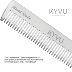 KYVU A2 aluminium comb precision-cut from premium aluminium alloy, hand-finished for smooth edges and refined touch