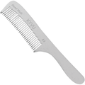 KYVU A3 handmade metal coarse-tooth comb with handle in anodized aluminium, for thick and curly hair