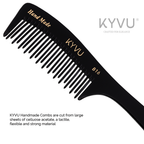KYVU B16 cellulose acetate close-up showing smooth glossy black finish