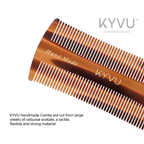 KYVU T20 cellulose acetate close-up showing warm mottled tortoiseshell pattern