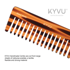 KYVU T22 cellulose acetate close-up showing warm mottled tortoiseshell pattern