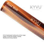 KYVU T23 cellulose acetate close-up showing warm mottled tortoiseshell pattern
