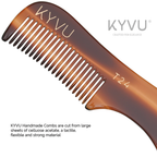 KYVU T24 cellulose acetate close-up showing warm mottled tortoiseshell pattern