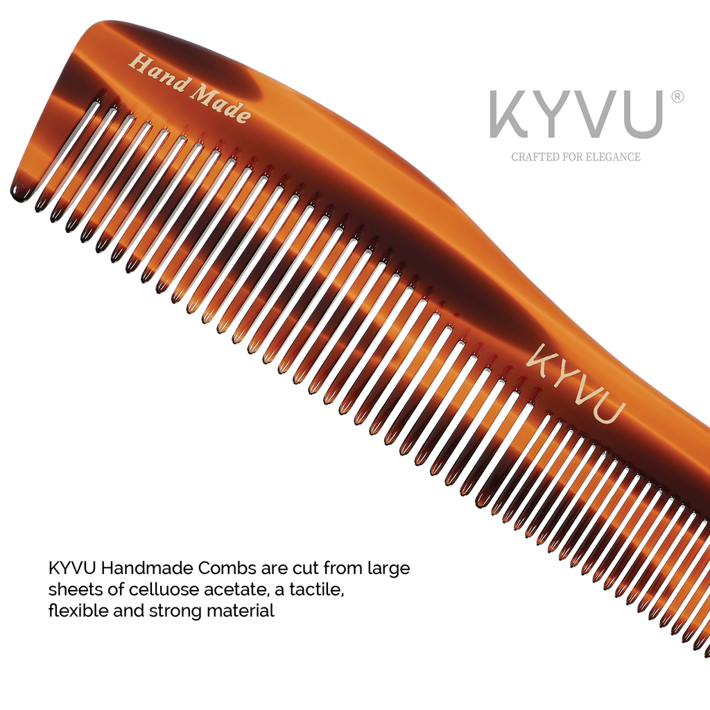  KYVU T3 cellulose acetate close-up showing warm mottled tortoiseshell pattern