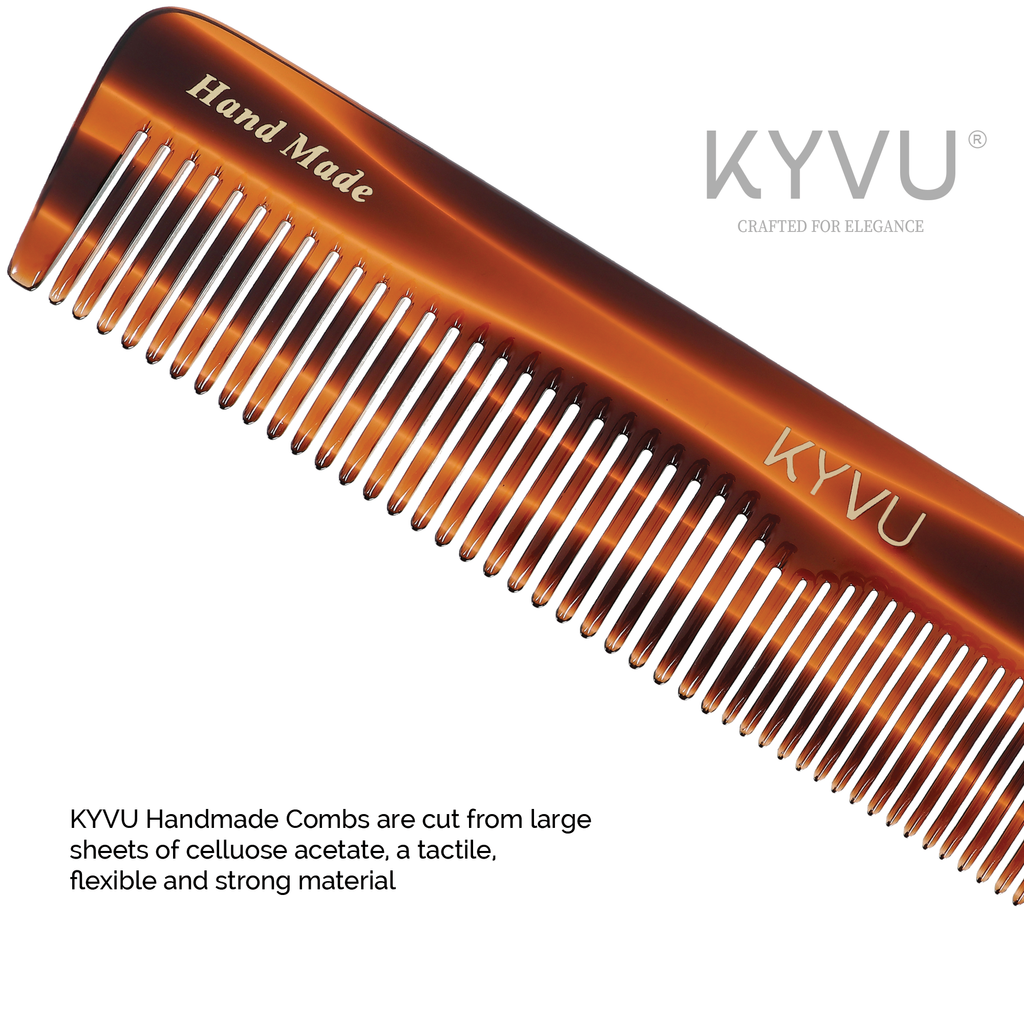KYVU T7 cellulose acetate close-up showing warm mottled tortoiseshell pattern