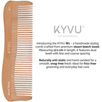W1 steam beech coarse-tooth comb specifications — 20 g, coarse teeth, handmade