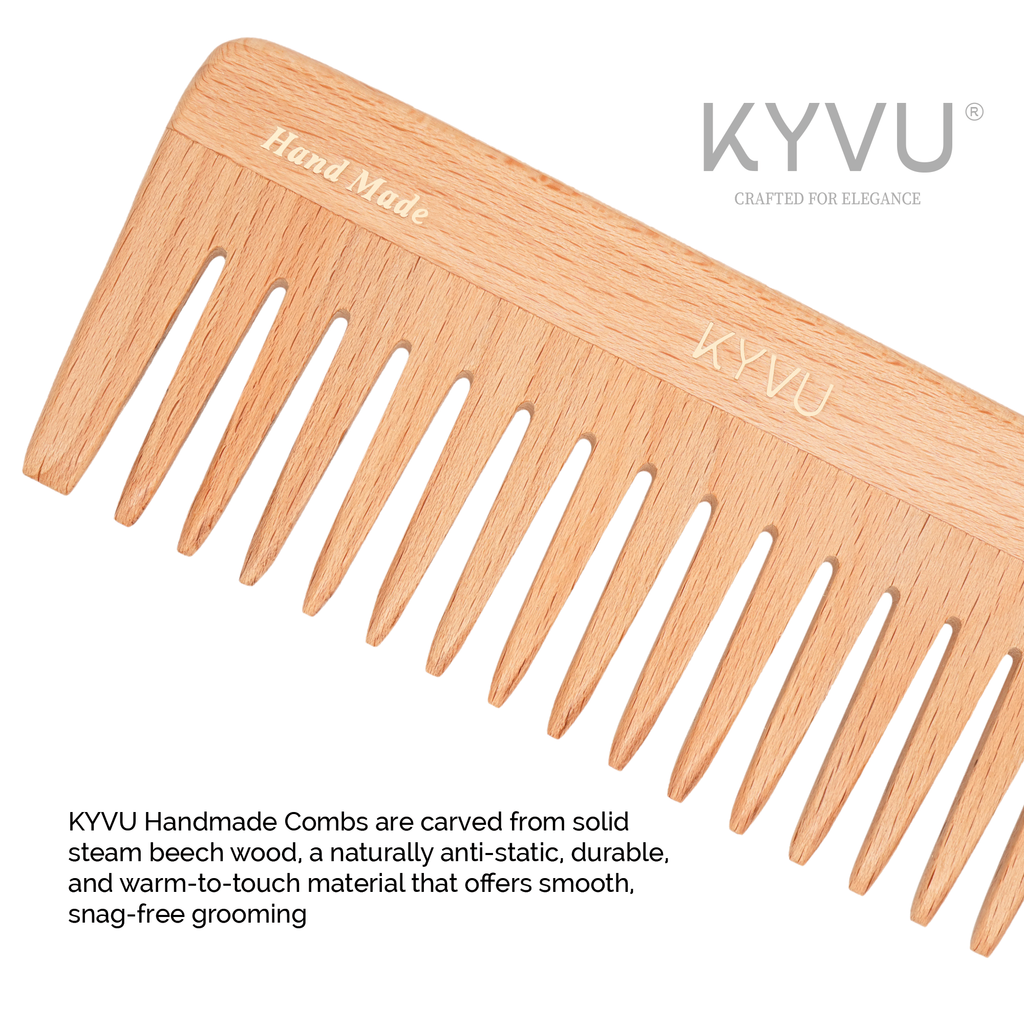 KYVU W22 steam beech wood close-up showing natural grain