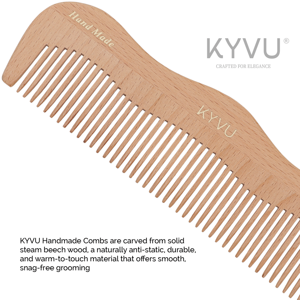 KYVU W4 steam beech wood close-up showing natural grain