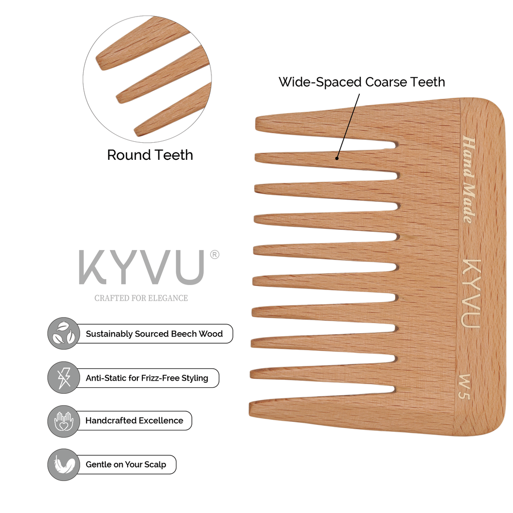 KYVU W5 steam beech wood close-up showing natural grain
