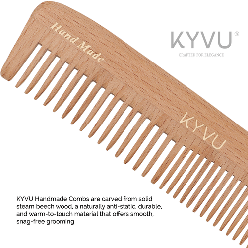 KYVU W7 steam beech wood close-up showing natural grain and untreated finish